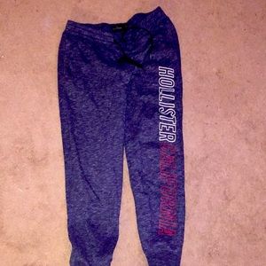 Medium hollister blue sweat pants joggers